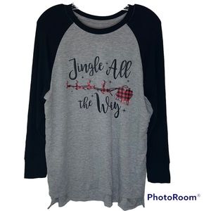 State of Mind Jingle All The Way Long Sleeve T-Shirt. Size S
